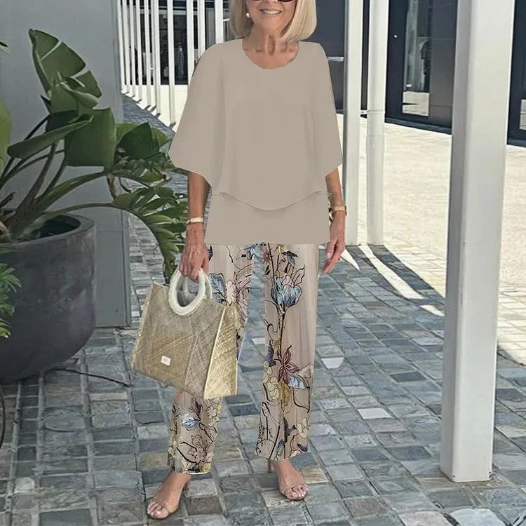 Genevieve | Stylish Trendy Print Two-Piece Set