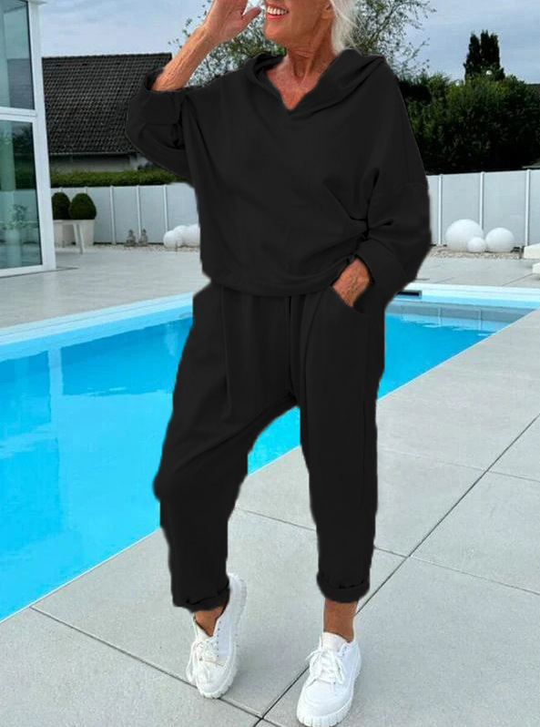 Hazel | Cozy Hooded Sweatshirt Set