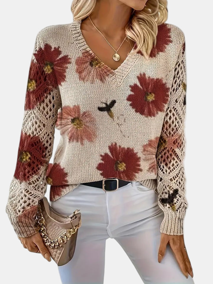 AMELIE | Elegant Floral Cardigan