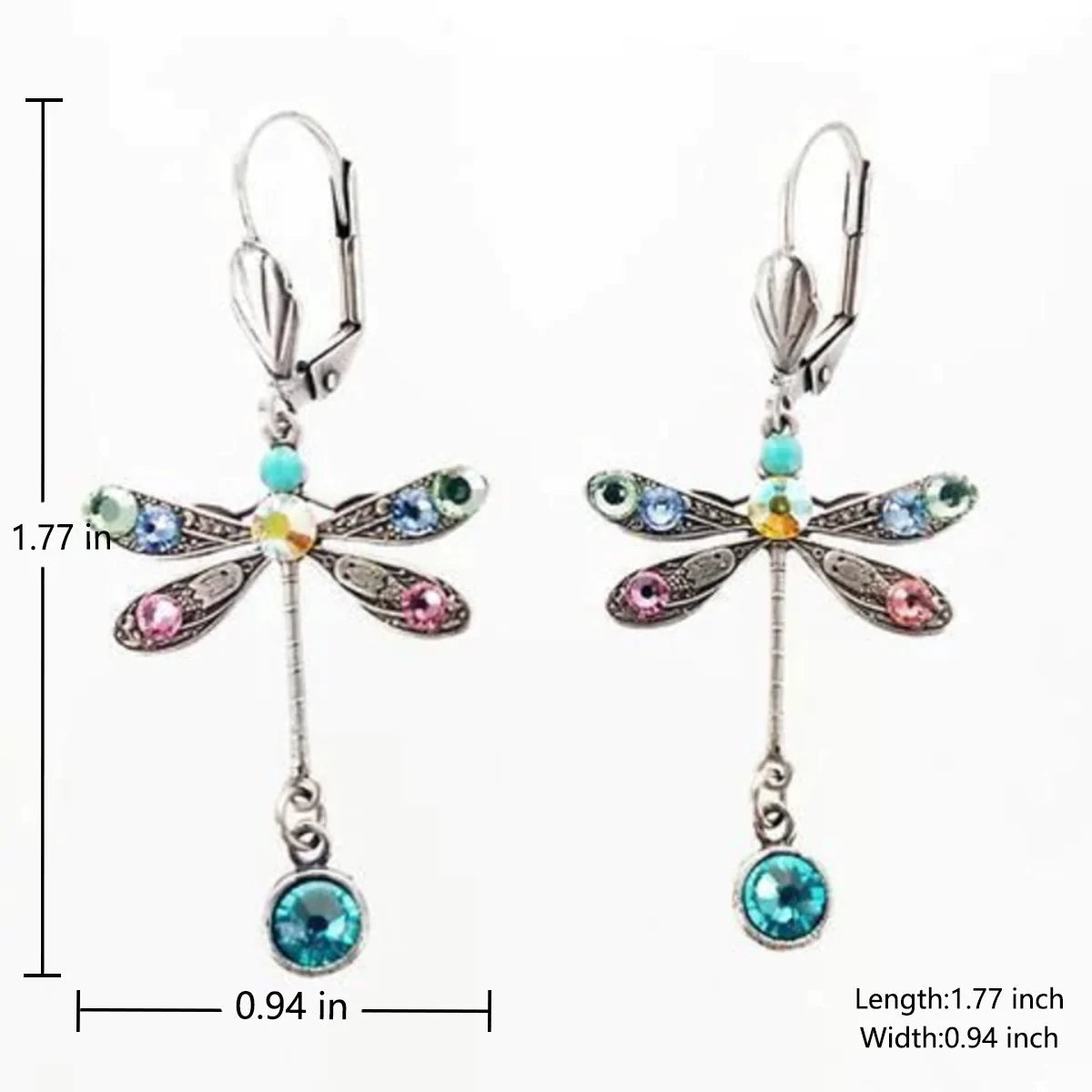 Elegant Dragonfly Design Earrings