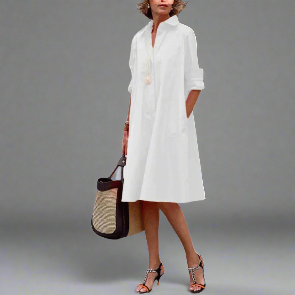 SANDRINE | Casual and Elegant Polo Dress