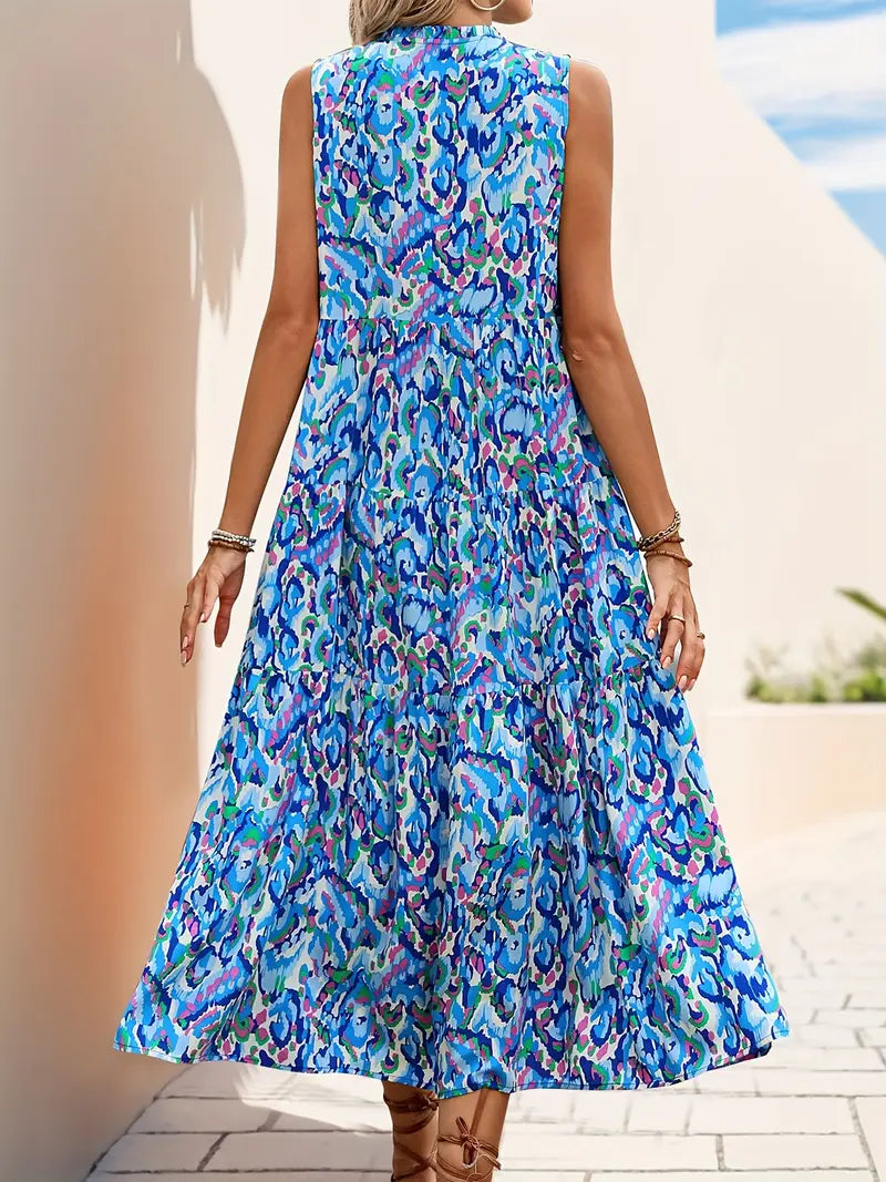 SIGRIA | Sleeveless Bohemian Dress