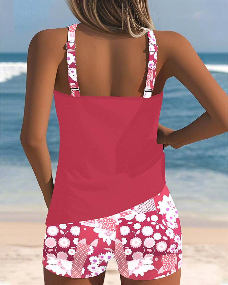 LYSE | Two-Piece Swimsuit with Floral Beach Style