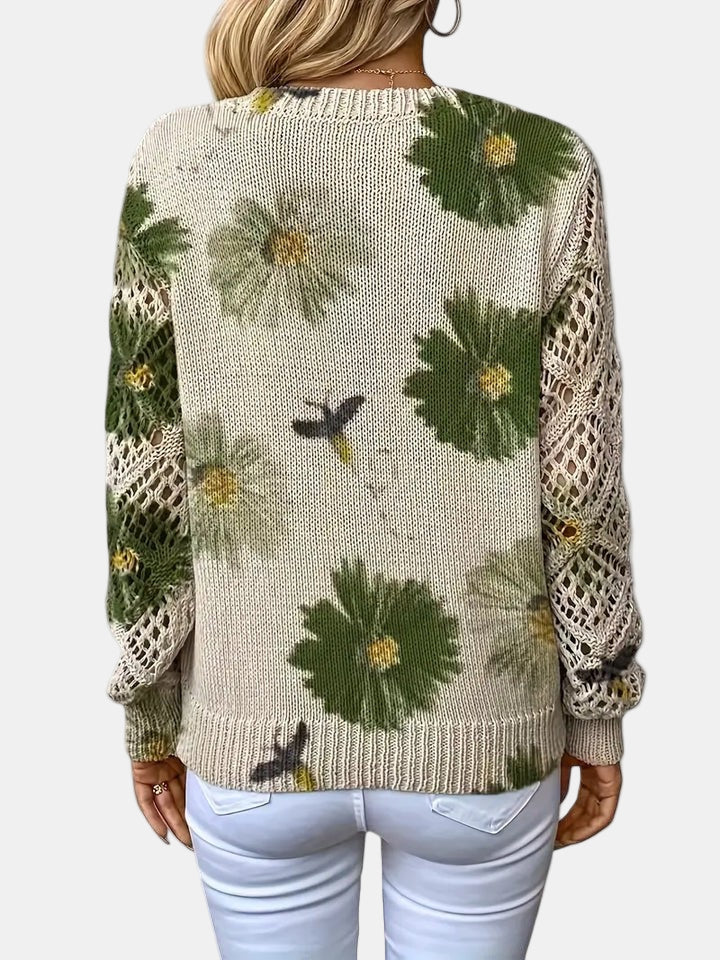 AMELIE | Elegant Floral Cardigan