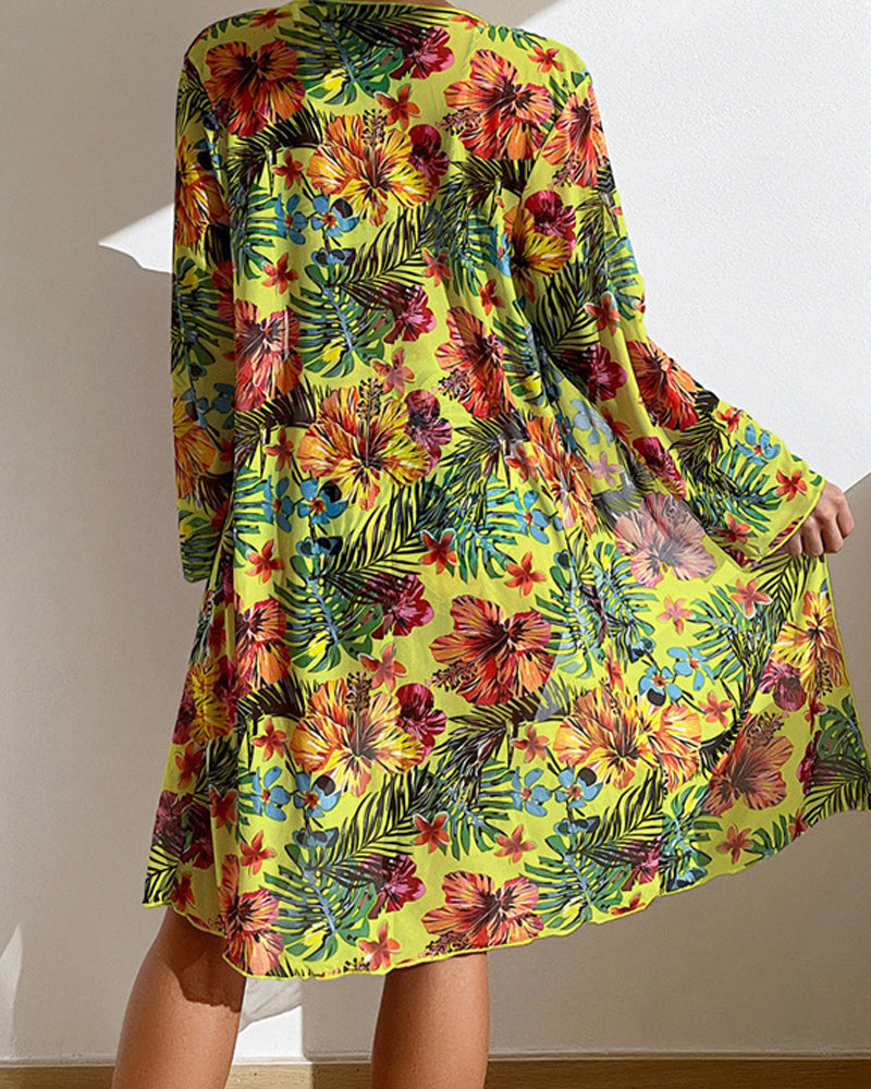 GLENDA | Bikini with Floral Skirt