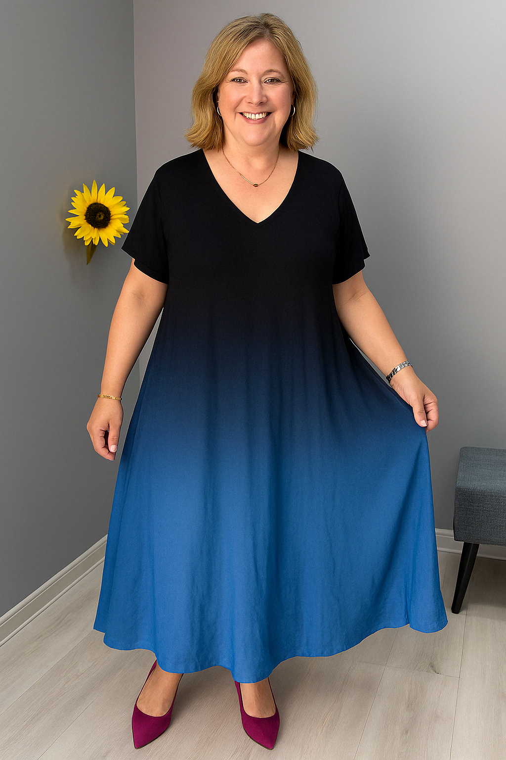 AMÉLIE | Elegant Dress – Flat Stomach Effect