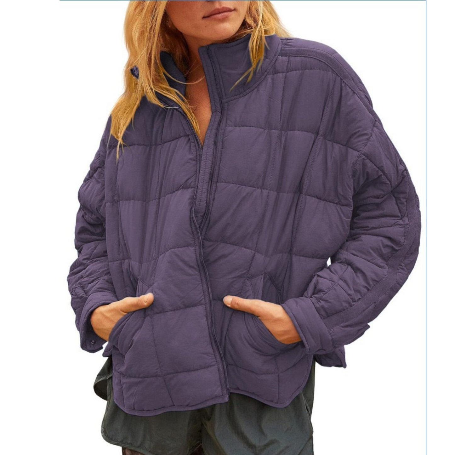APRIL – Lightweight Zip Puffer Jacket