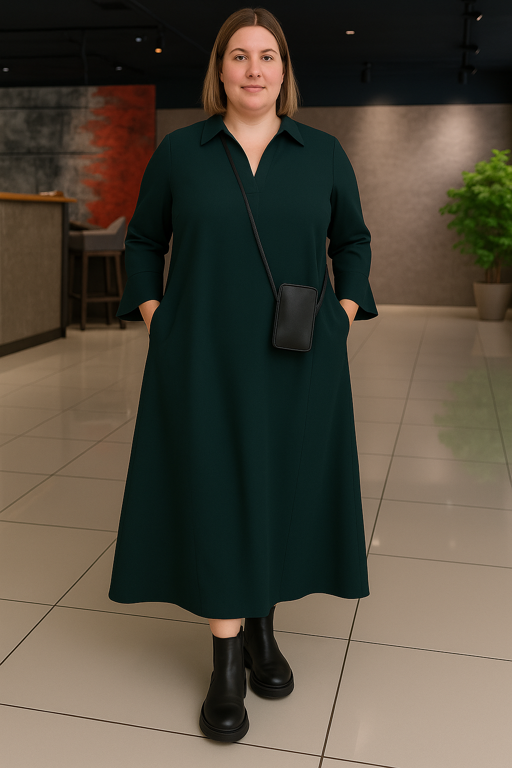ÉLISE | Long-Sleeve Wrap Dress