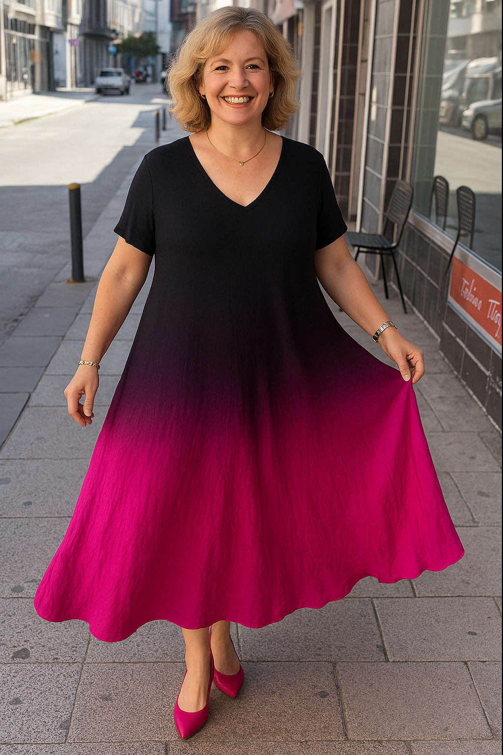 AMÉLIE | Elegant Dress – Flat Stomach Effect
