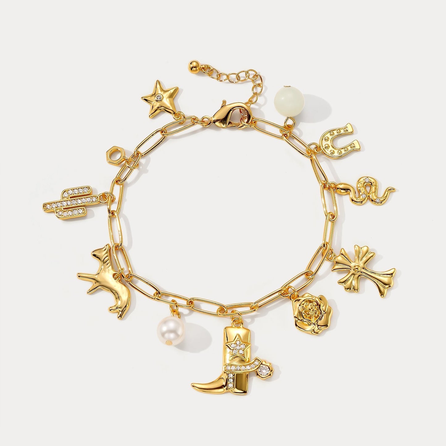 Vintage Lucky Charm Bracelet