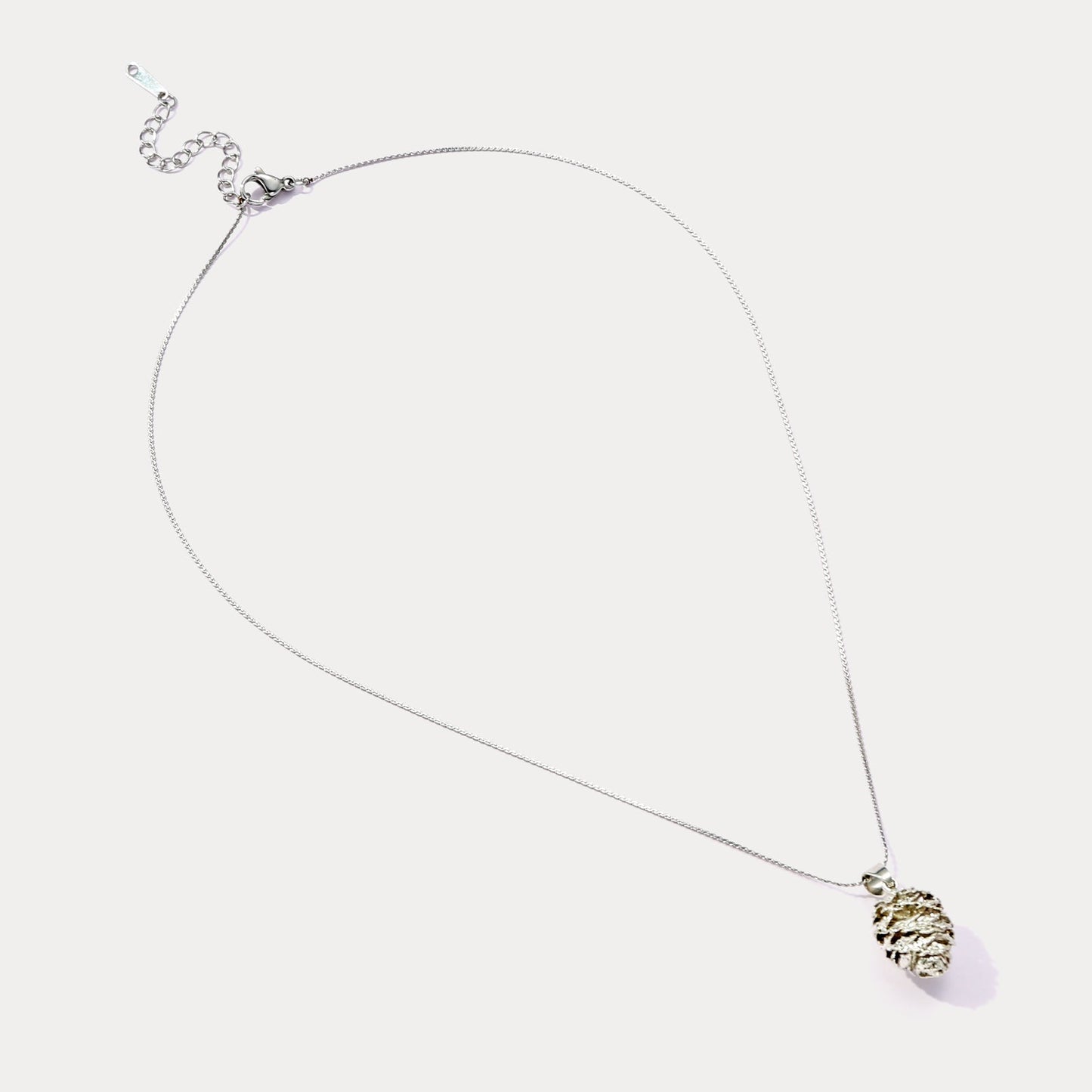 Silver Pinecone Necklace