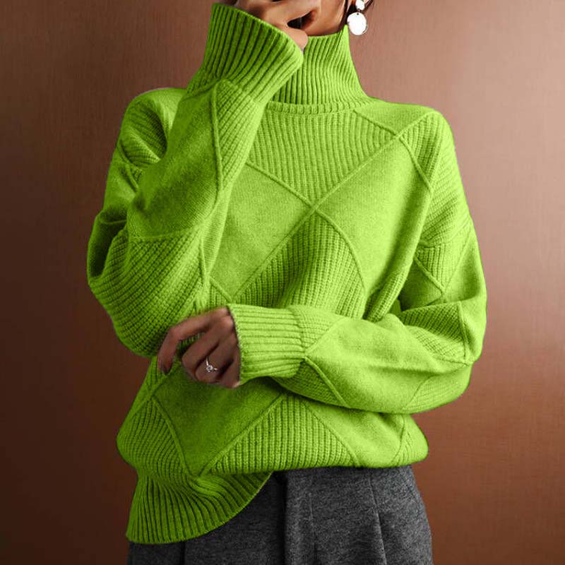 DENISE – Casual Solid Color Knit Sweater