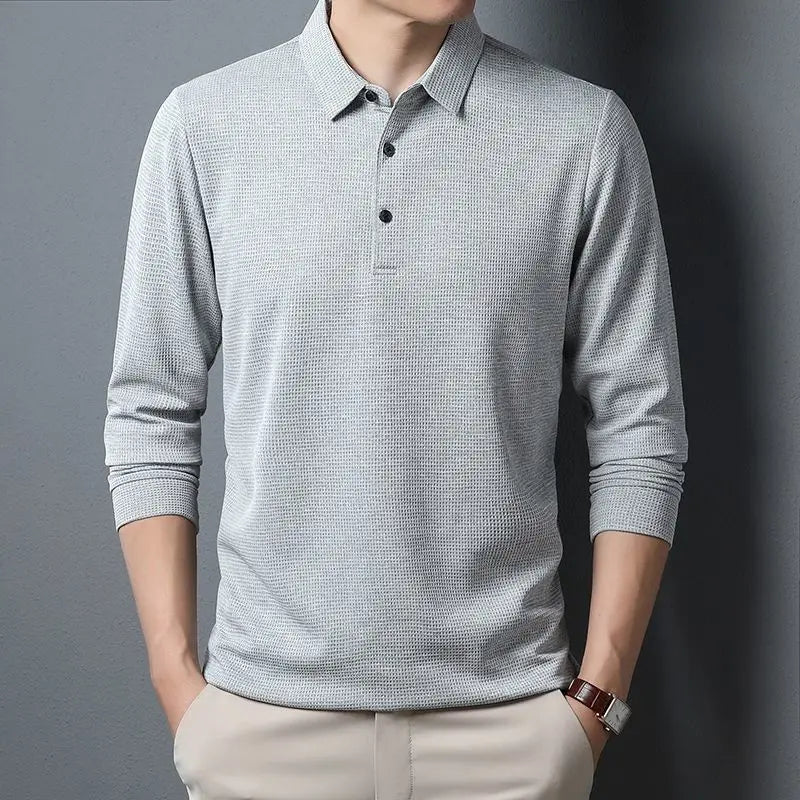 Sean | Casual Waffle Polo Shirt