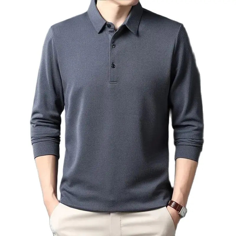 Sean | Casual Waffle Polo Shirt