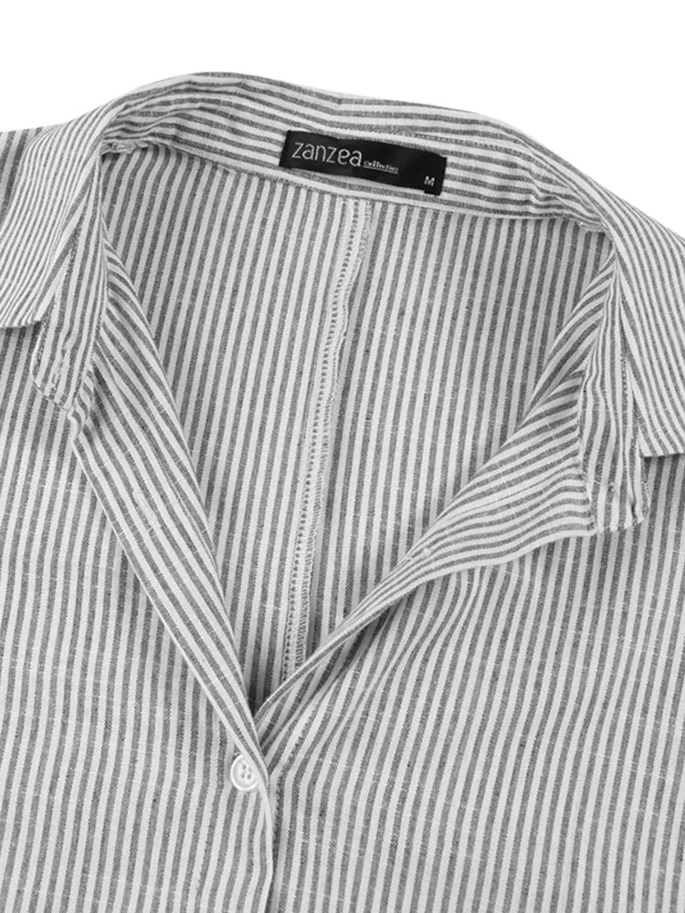 ANAÏS | Long Striped Dress with Flattering Fit