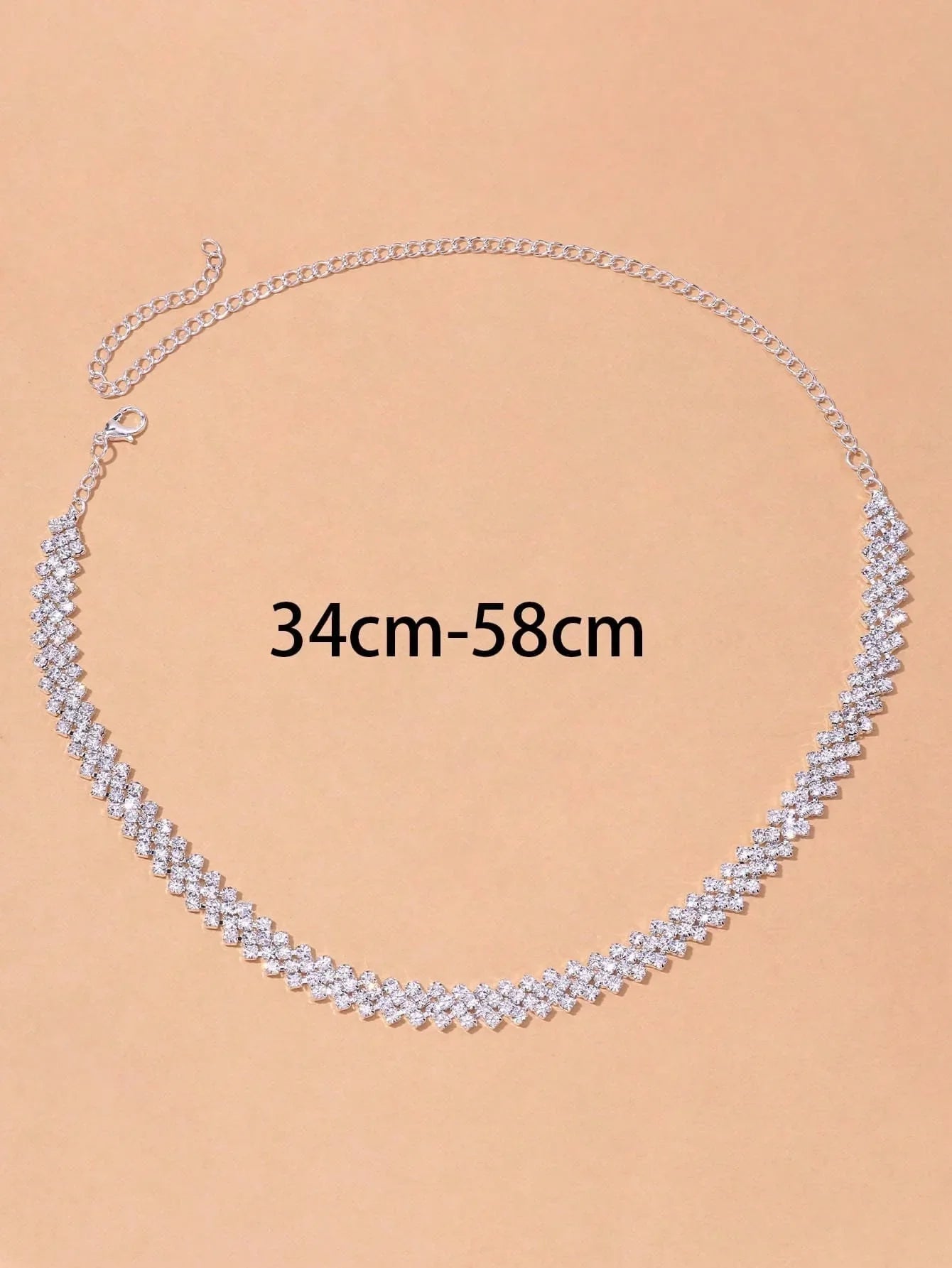 Elegant Rhinestone Collar Necklace