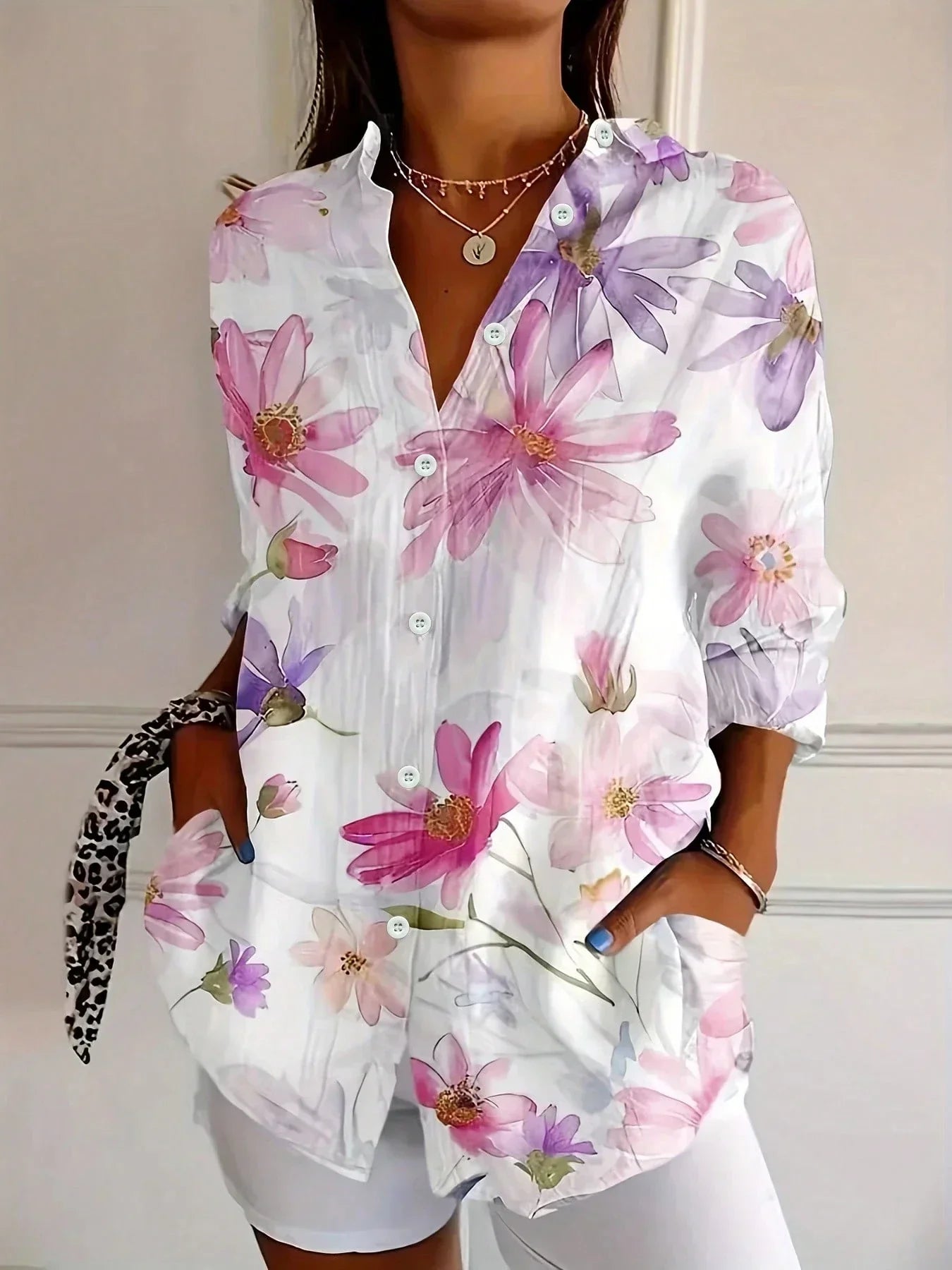 Andie | Colorful Pattern Blouse