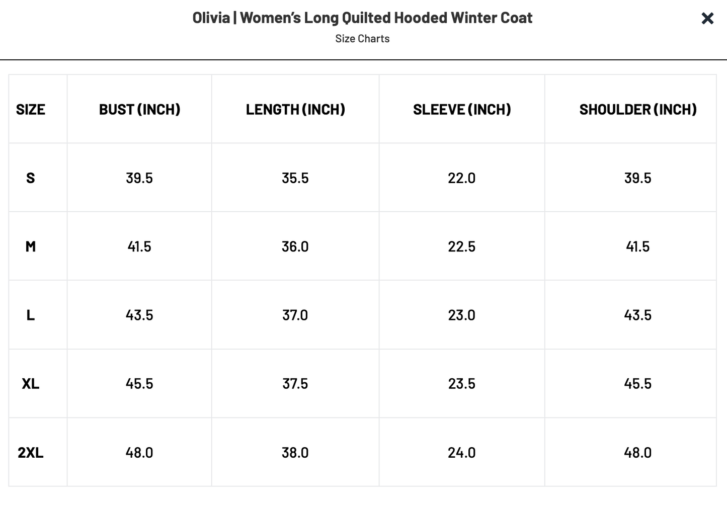 Women’s Long Quilted Hooded Winter Coat