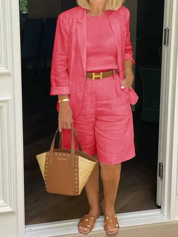 LEONTINA | Casual Blazer and Short Set