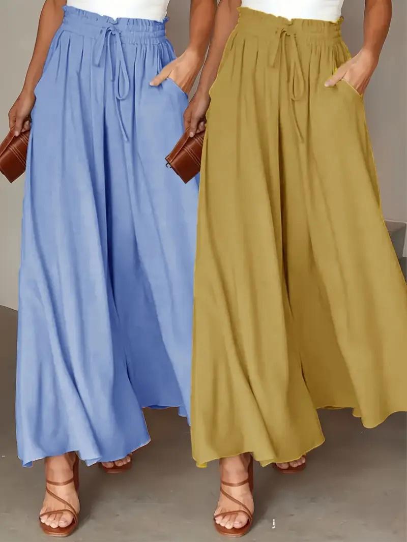 OLIVIA | Breathable High-Waist Pants – 2-Pack