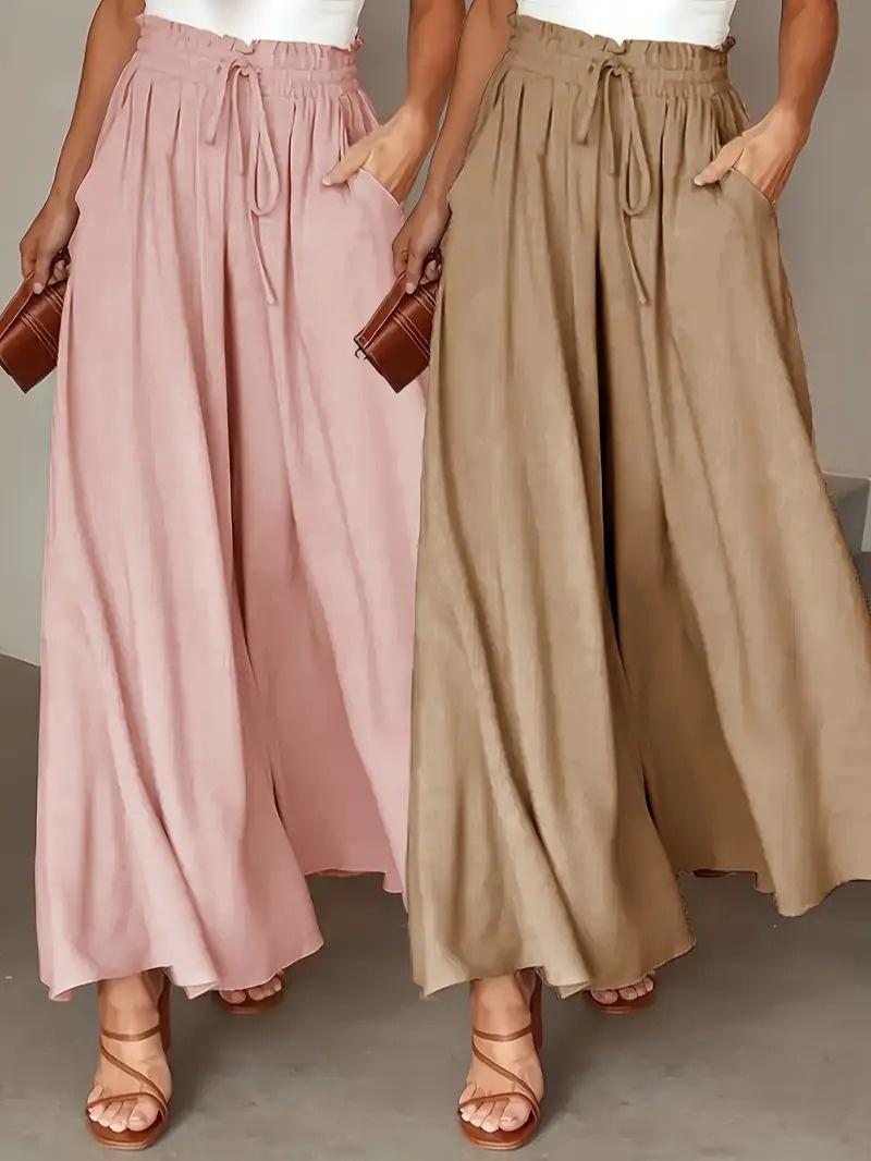 OLIVIA | Breathable High-Waist Pants – 2-Pack