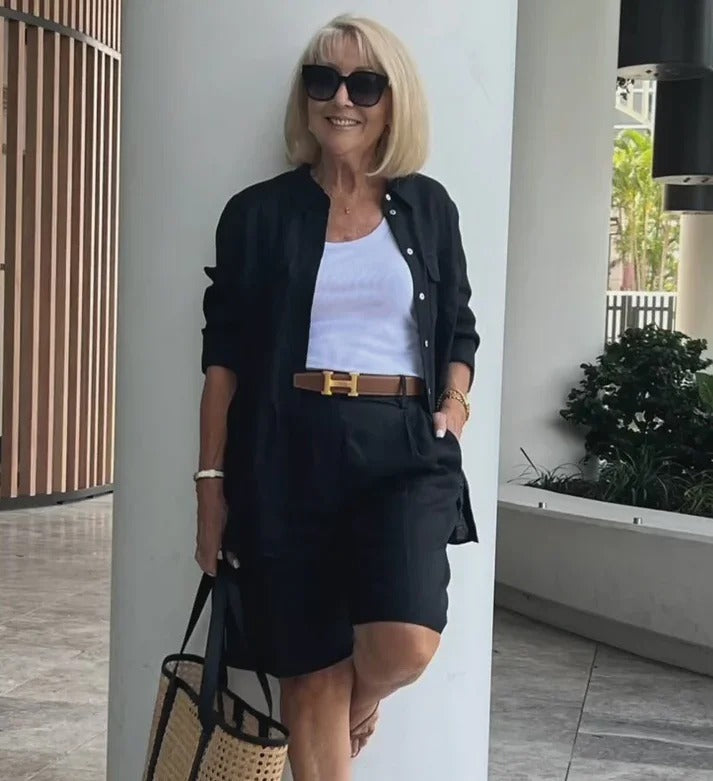 LEONTINA | Casual Blazer and Short Set