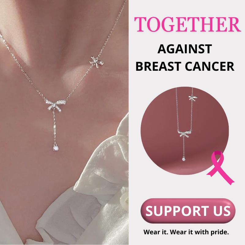 Breast Cancer Support Necklace | 1+1 FREE TODAY