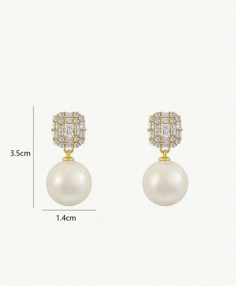 Breast Cancer Awareness | Luxe Pearl Earrings