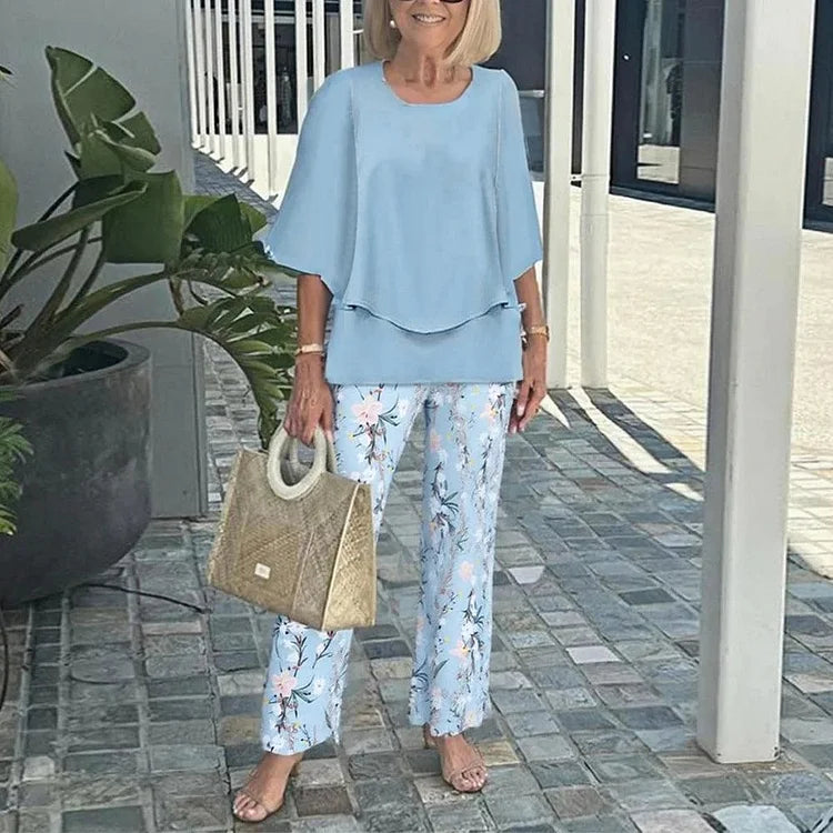 Genevieve | Stylish Trendy Print Two-Piece Set