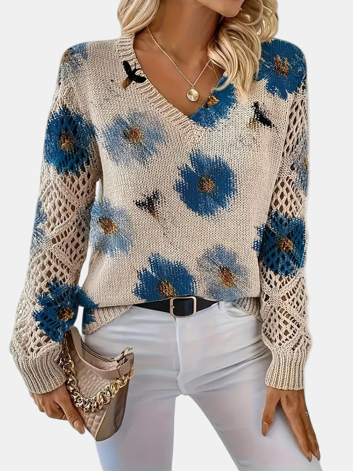 AMELIE | Elegant Floral Cardigan