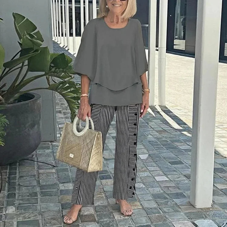 Genevieve | Stylish Trendy Print Two-Piece Set