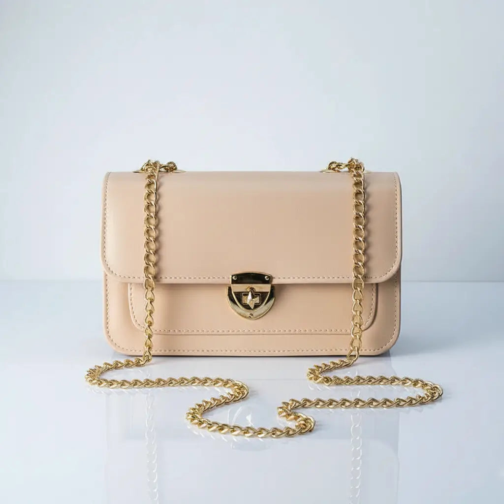 Isla - Elegant Shoulder Bag with Gold Accents
