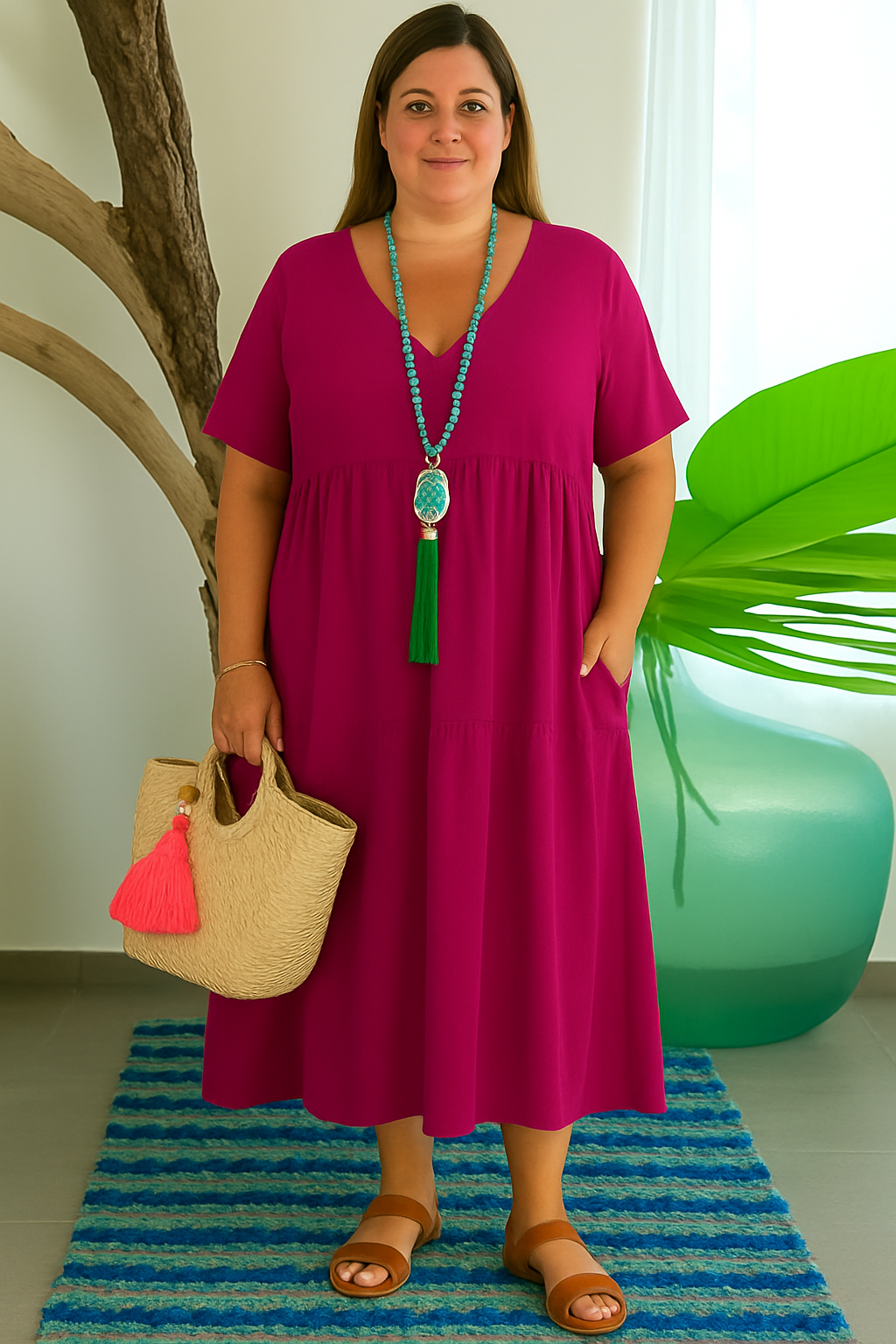 CAROLINE | Stomach-Flattering Dress