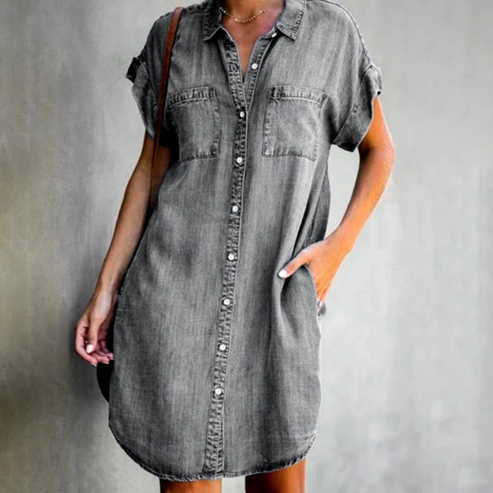 MADELEINE | Modern denim shirt dress