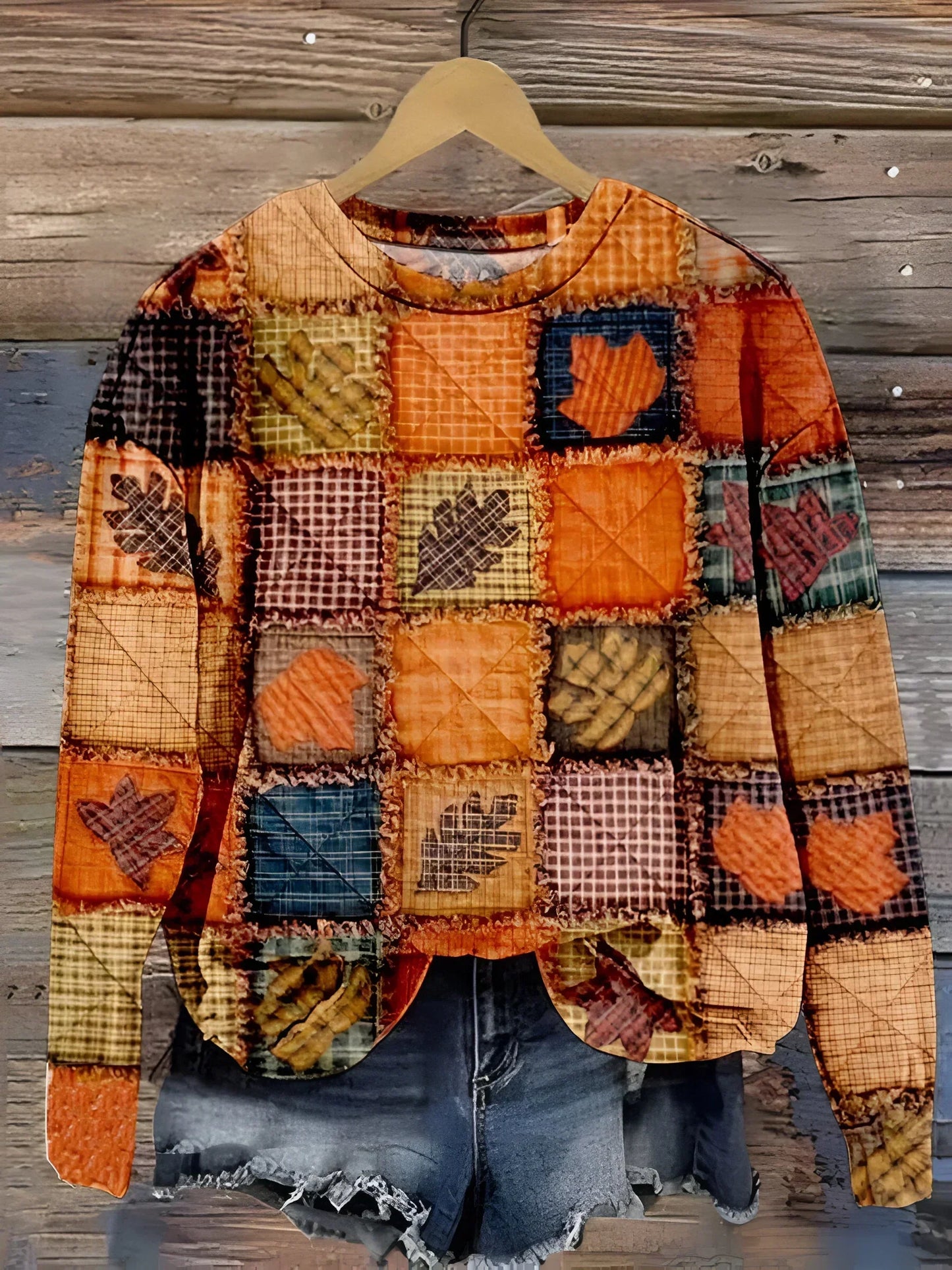 MARIE | Soft Patchwork Sweater