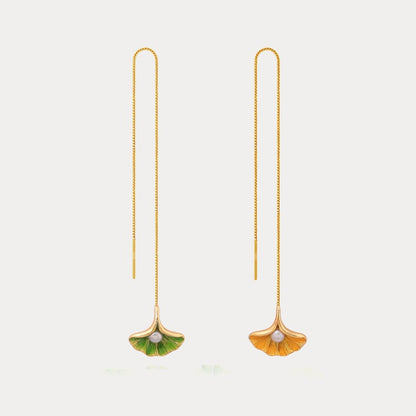 Ginkgo Leaf Earrings