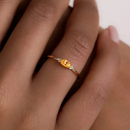 Kidney Cancer Awareness-Minimal Oval Cut Ring