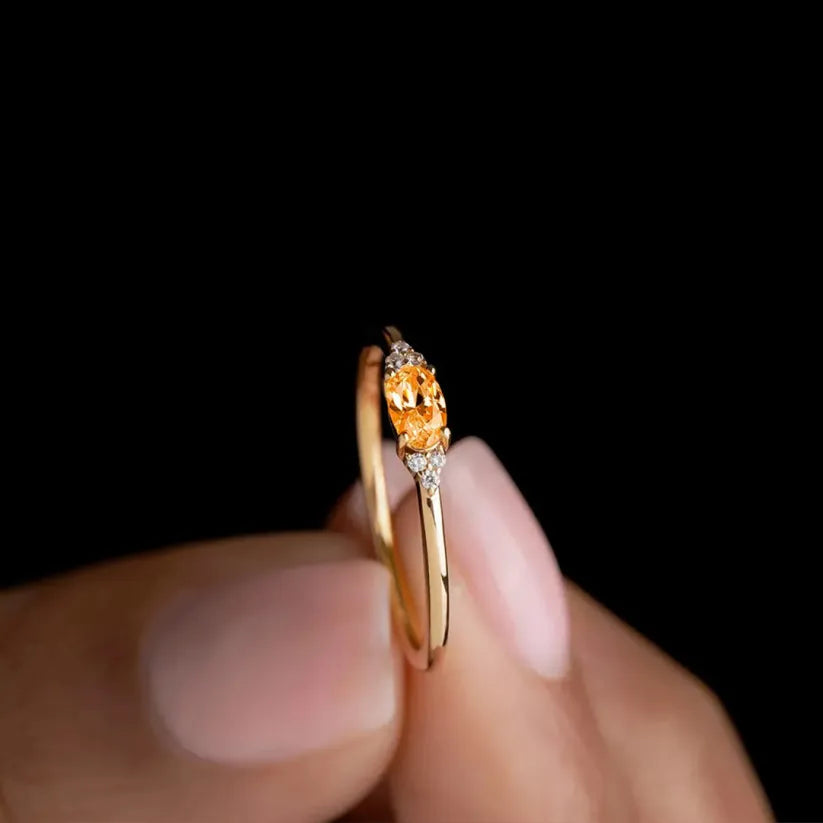 Kidney Cancer Awareness-Minimal Oval Cut Ring