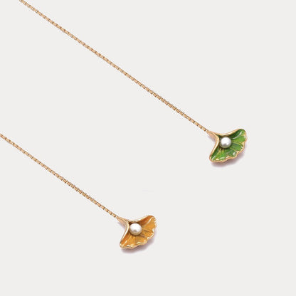 Ginkgo Leaf Earrings