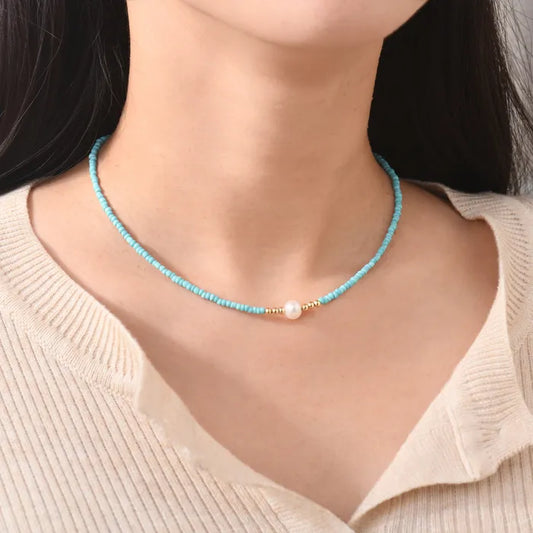 For Granddaughter - I am so proud of you freshwater pearl necklace