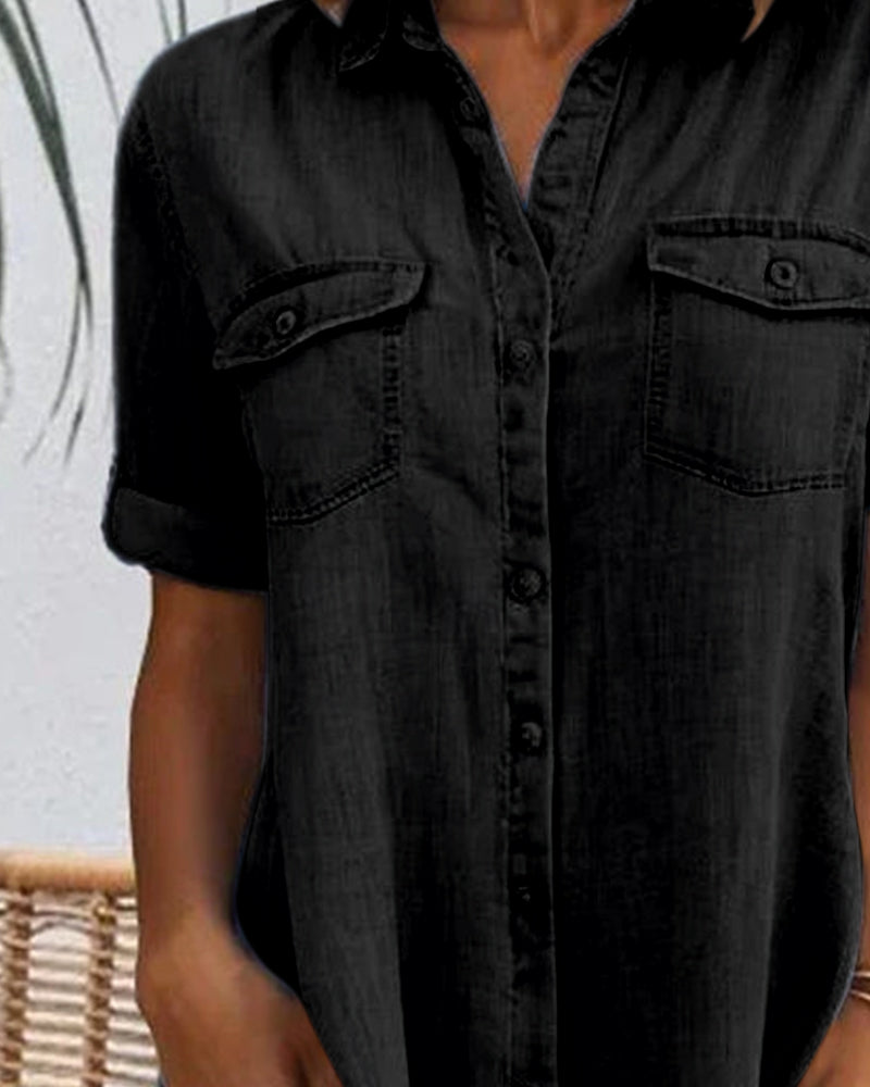 FLORE | Casual denim shirt dress