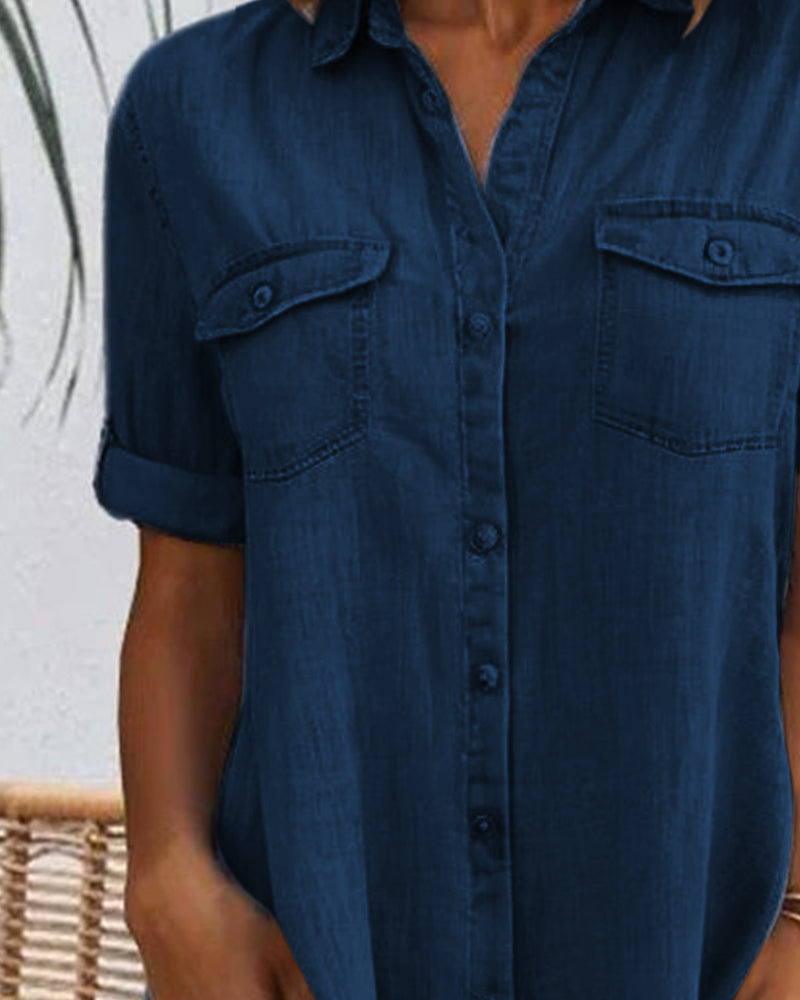FLORE | Casual denim shirt dress