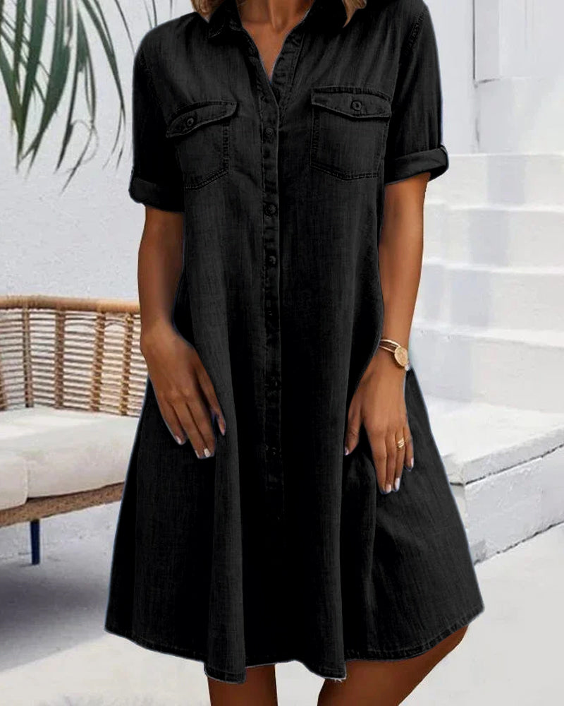 FLORE | Casual denim shirt dress