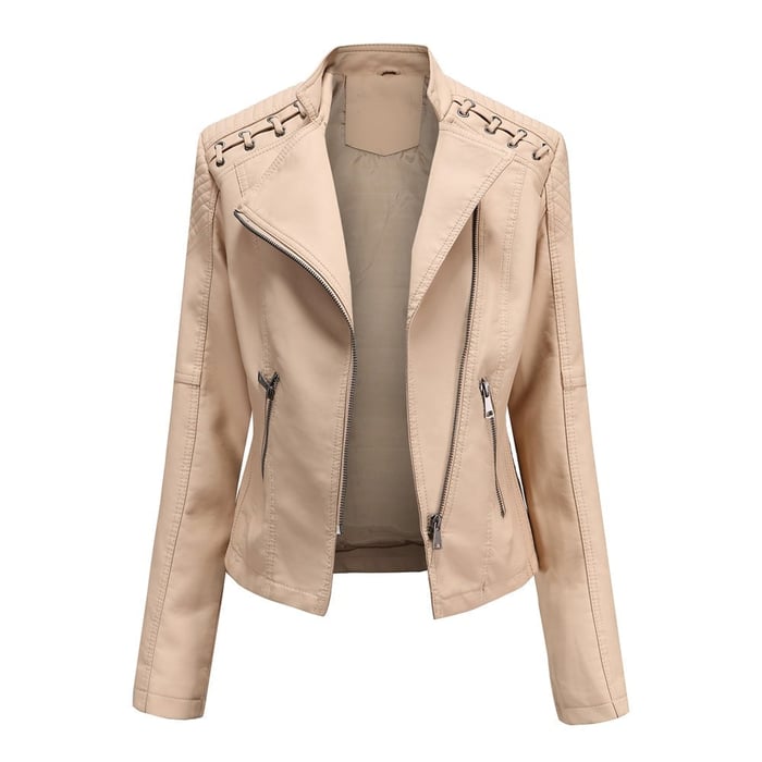 Lucie | Washed Leather Jacket