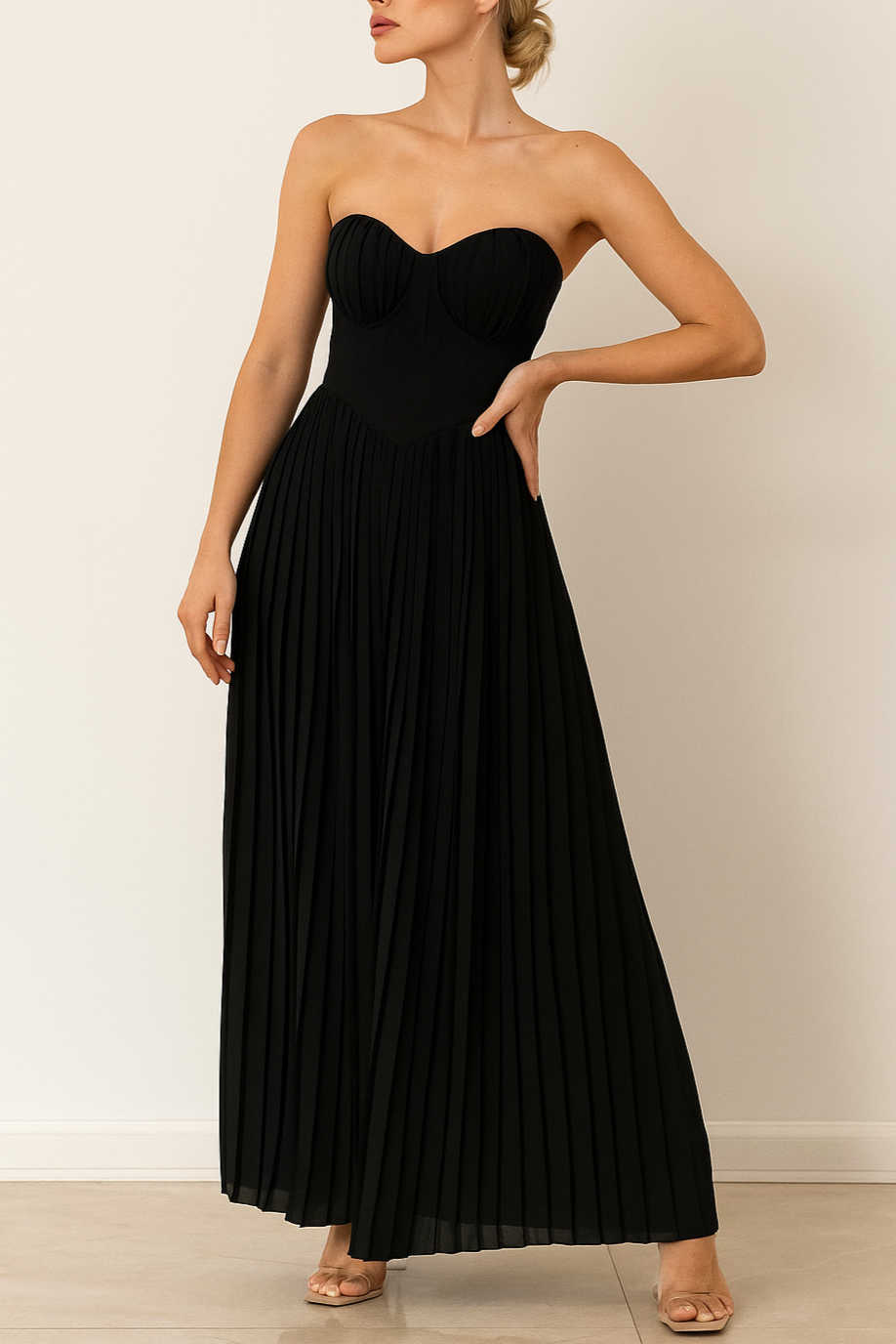 Cora | Strapless Maxi Dress