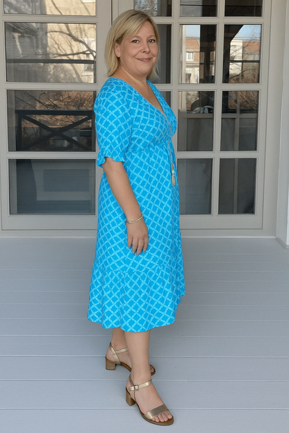 JULIETTE | Flattering V-Neck Dress