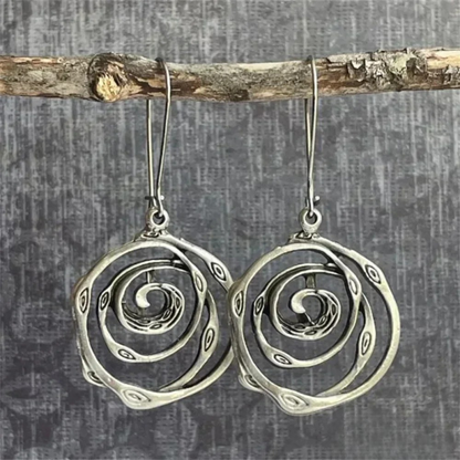 Maze Silver Earrings