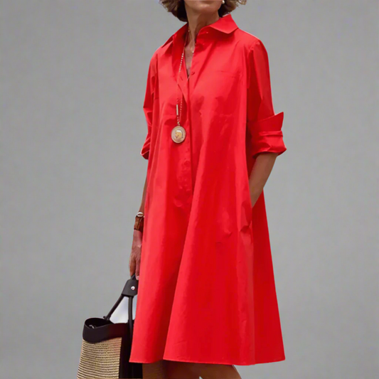 SANDRINE | Casual and Elegant Polo Dress