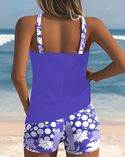 LYSE | Two-Piece Swimsuit with Floral Beach Style