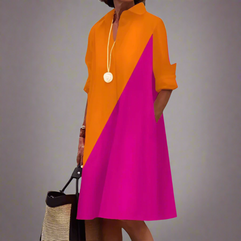 SANDRINE | Casual and Elegant Polo Dress